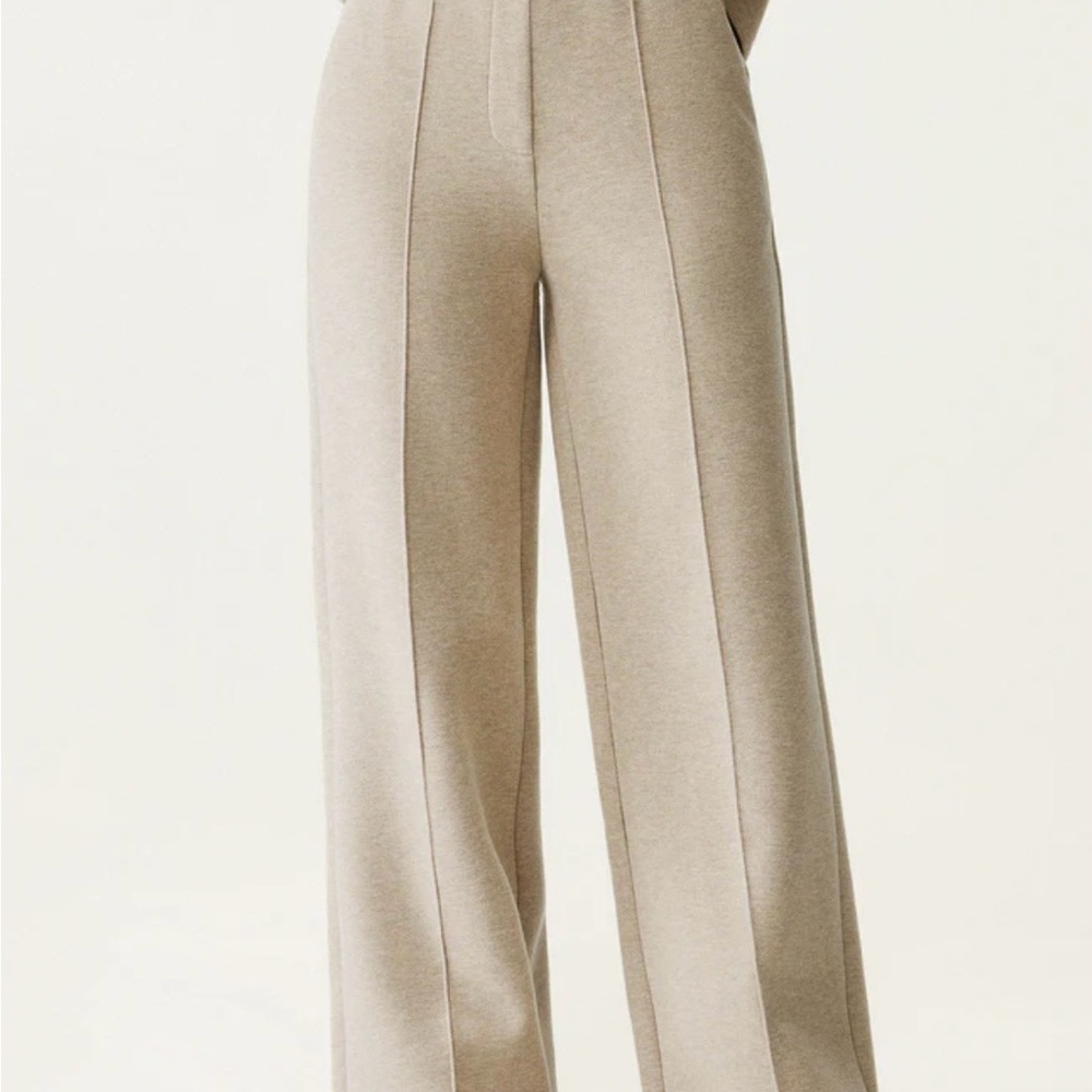 OGL FuzzLuxe Straight Leg Pants - Heather Beige